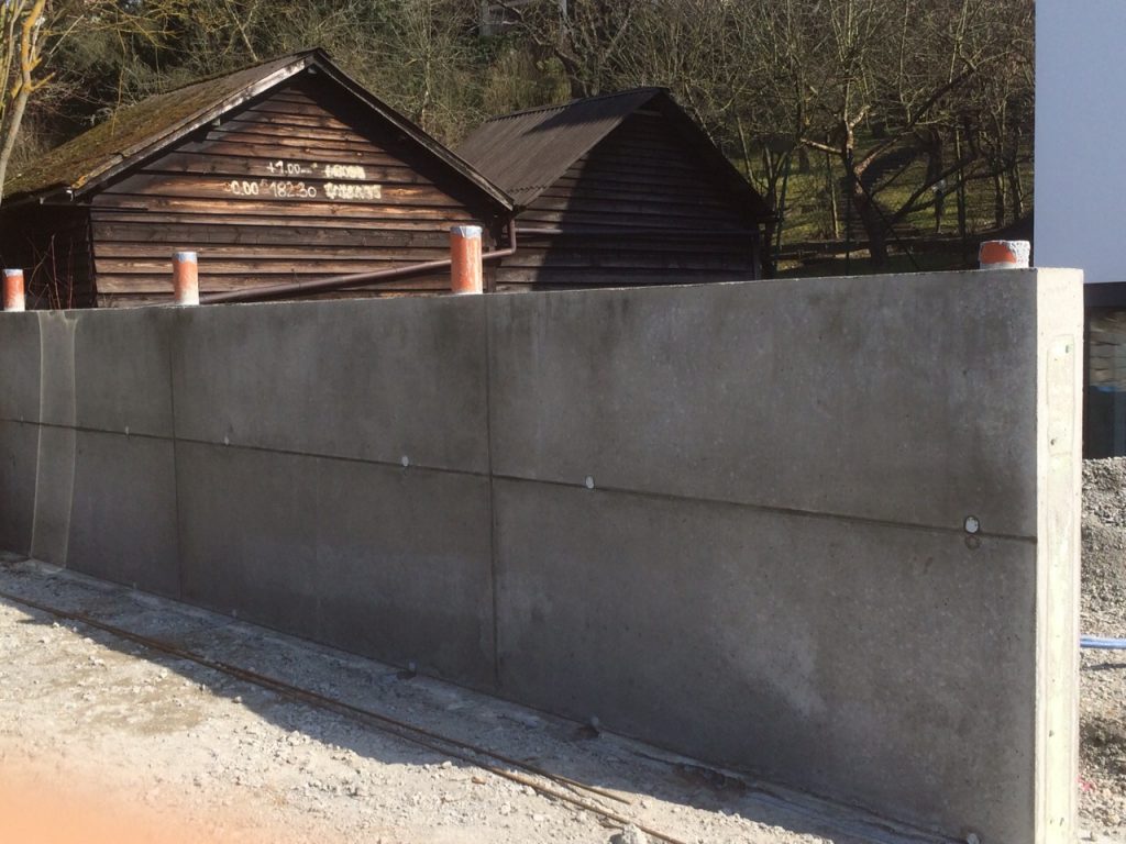 Betonbau Hauswand